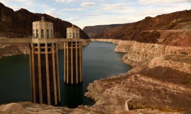 The water level at Lake Mead