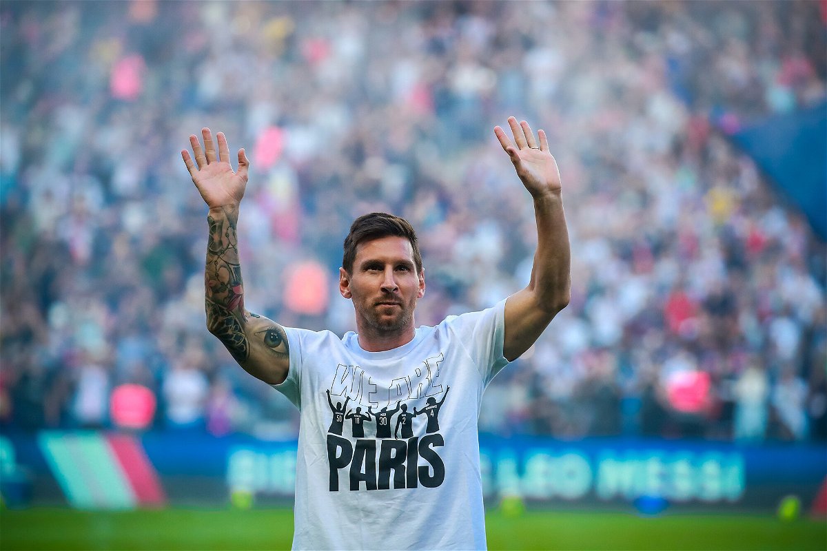 <i>Christophe Petit Tesson/EPA-EFE/Shutterstock</i><br/>Fanatics had struck a 10-year merchandising deal with the Paris Saint-Germain (PSG) soccer team. Lionel Messi signed a two-year deal with PSG this month.