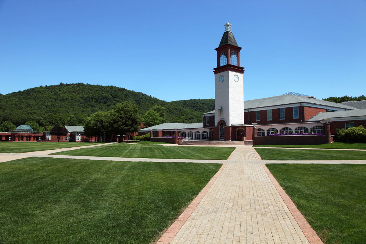 <i>DenisTangneyJr/iStock Unreleased/Getty Images</i><br/>Quinnipiac University rolls out fines and Wi-Fi restrictions for unvaccinated students. This image shows Quinnipiac's Arnold Bernhard Library.