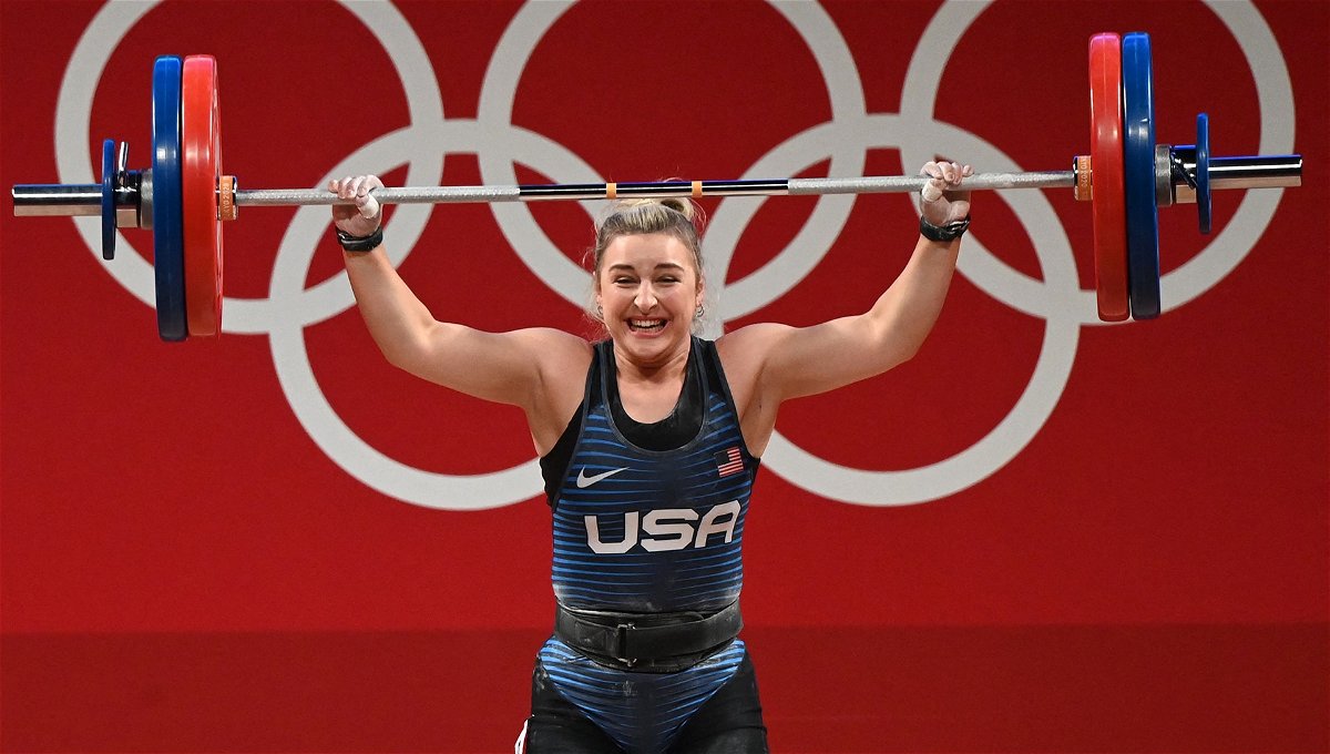 Kate Nye lifted a personal best total of 249kg to become the first female silver medalist in American weightlifting history.