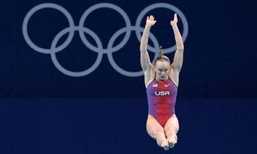 Krysta Palmer won the United States' first women's Olympic diving medal in 21 years.