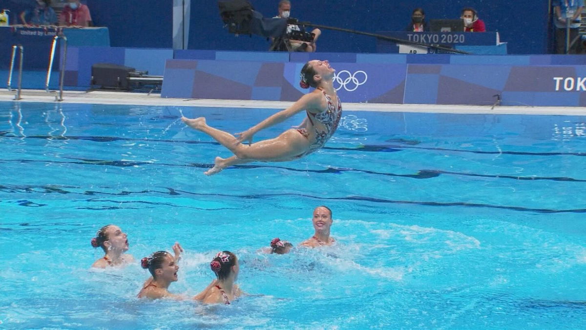 Breathtaking artistic swimming performances at Tokyo 2020