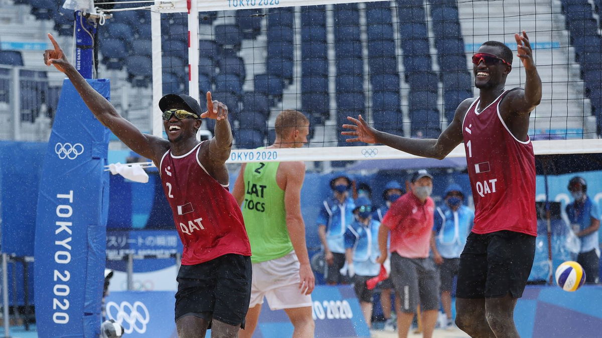 Qatar wins first beach volleyball medal with bronze victory - KTVZ