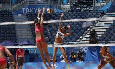 Swiss defeat Latvia for bronze in beach volleyball