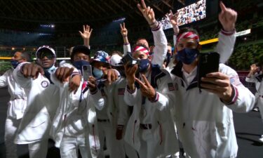 Team USA enters Closing Ceremony in Tokyo