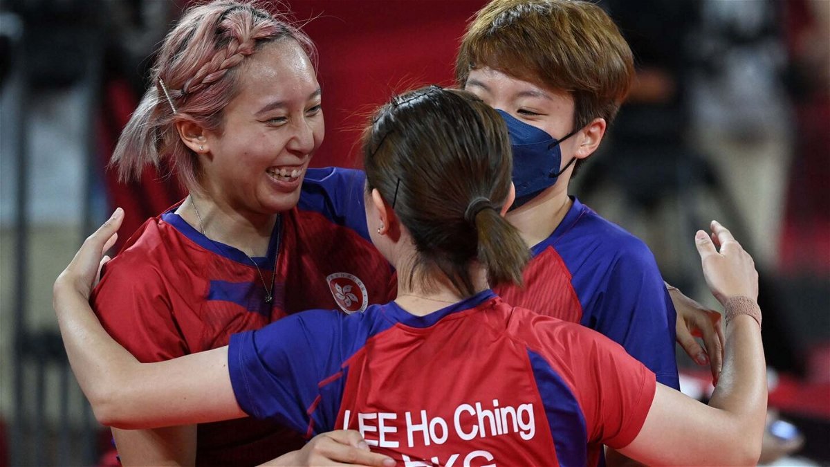 Hong Kong wins bronze in women's team table tennis