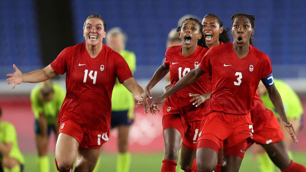 Canada captures women's soccer gold on penalty kicks