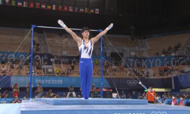 Hashimoto Daiki's textbook high bar routine