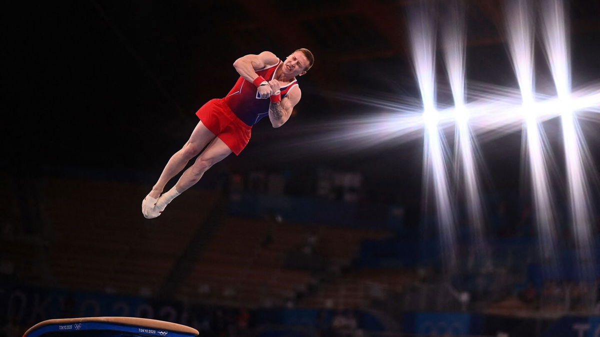 Denis Ablyazin takes silver in vault final