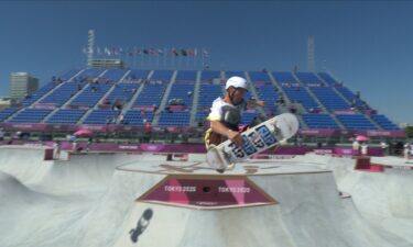 Danish skateboarding legend Rune Glifberg competes in Tokyo