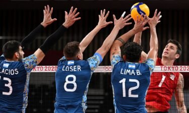 Argentina eliminates USA men's volleyball in straight sets