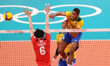 Brazil eliminates Japan in men's volleyball quarterfinal