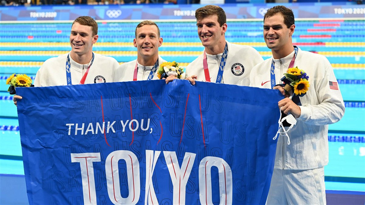 U.S. remains perfect in men's 4x100m medley relay