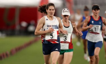 Kate French leads pentathlon