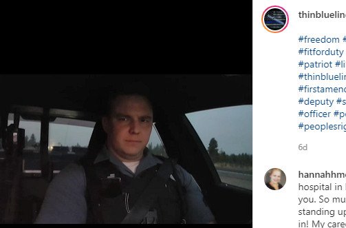 OSP trooper Zachary Kowing shared his views on refusing vaccine mandate in Instagram video