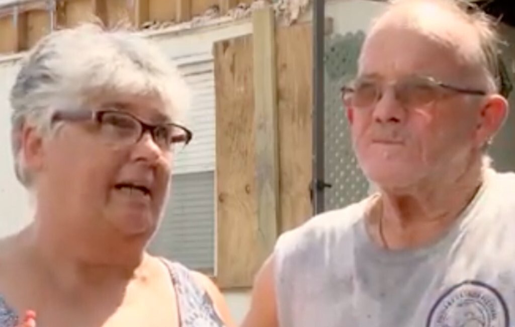 <i>WDSU</i><br/>Sherry and Jody Folse evacuated ahead of Hurricane Ida. They returned to find substantial damage to their mobile home.