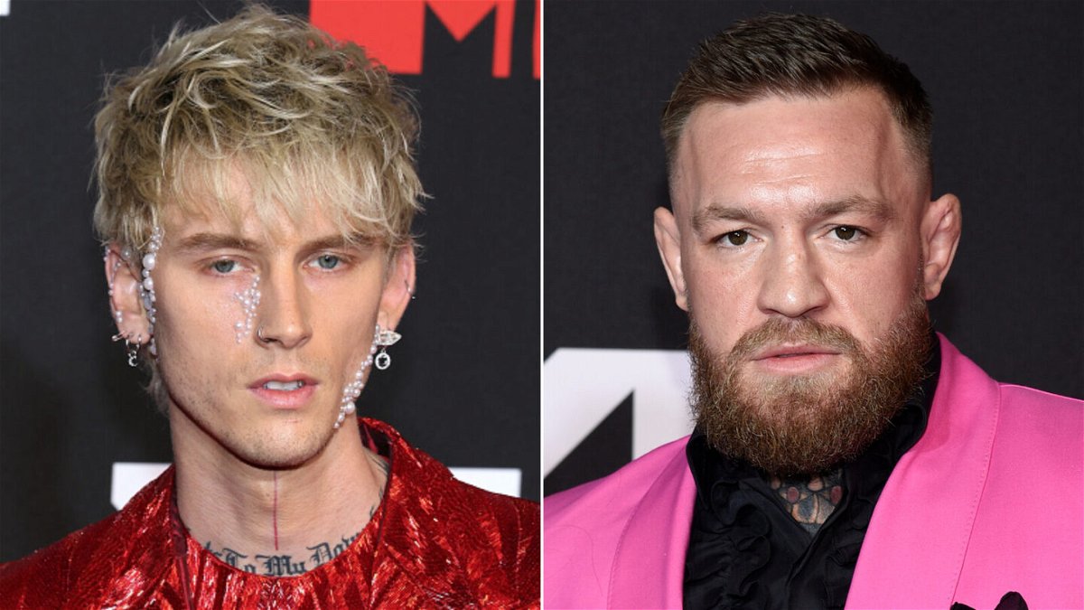 <i>Getty/AP</i><br/>Conor McGregor denies altercation with Machine Gun Kelly at the MTV VMAs on Sunday.