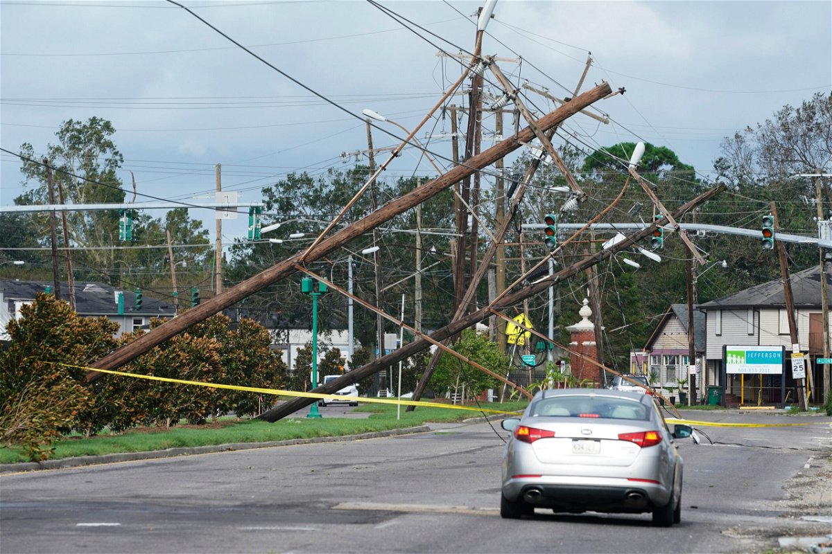 <i>Steve Helber/AP</i><br/>Hurricane Ida's catastrophic damage means some Louisiana parishes won't have electricity for up to a month