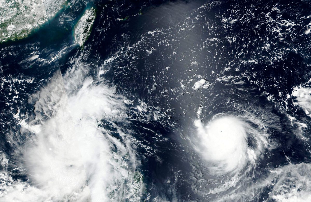 <i>NASA/EOSDIS/AP</i><br/>A satellite image released by NASA shows Typhoon Chanthu