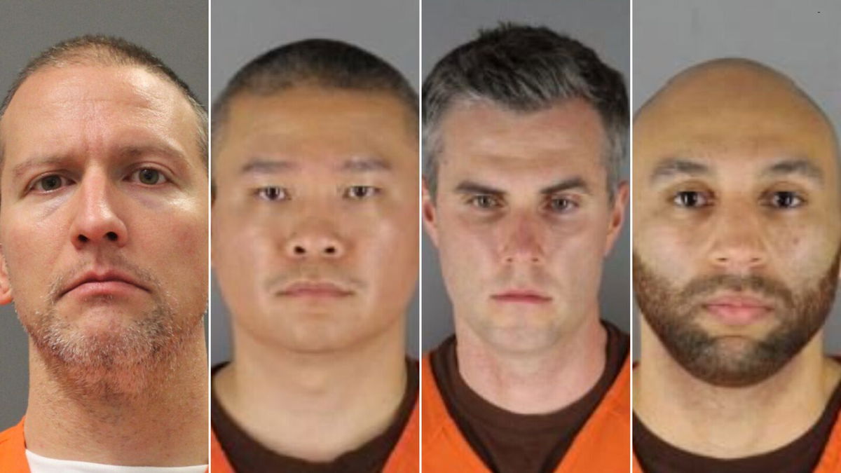 <i>MN Dept of Corrections/Hennepin County Sheriff's Office</i><br/>Former Minneapolis police officers charged with violating George Floyd's civil rights pleaded not guilty on Tuesday.