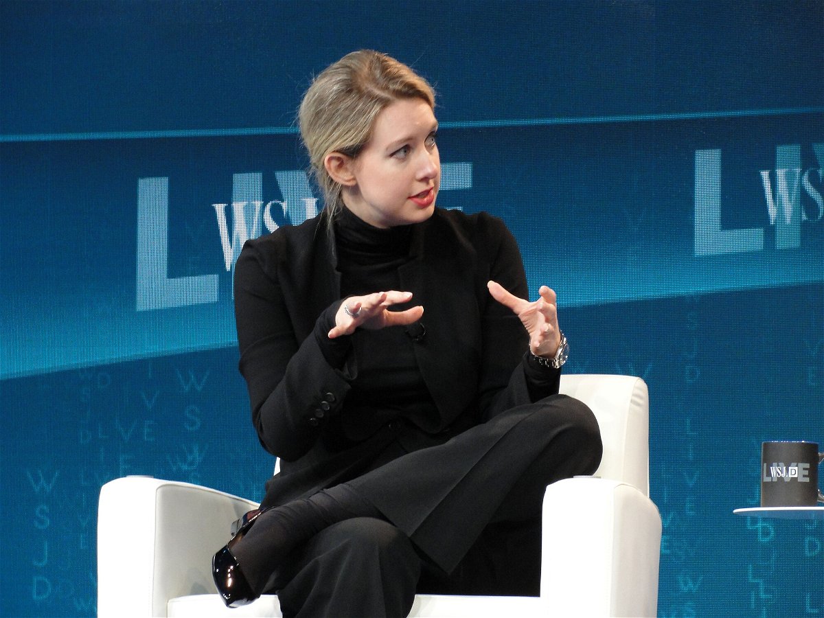 <i>Glenn Chapman/AFP/Getty Images</i><br/>Elizabeth Holmes speaking at a Wall Street Journal technology conference in Laguna Beach