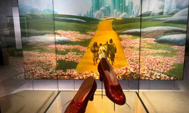 Ruby slippers from the 1939 film "The Wizard of Oz."