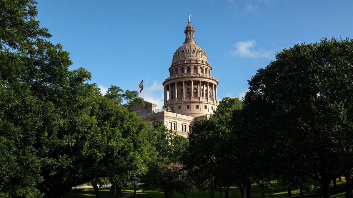 <i>Tamir Kalifa/Getty Images</i><br/>The Texas State Capitol is seen on the first day of the 87th Legislative Special Session on July 8 in Austin