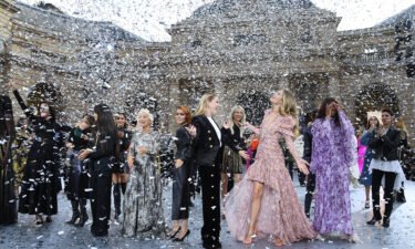 The finale of L'Oreal's last physical show at Paris Fashion Week