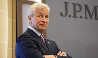 JP Morgan CEO Jamie Dimon looks on during the inauguration of the new French headquarters of US' JP Morgan bank on June 29