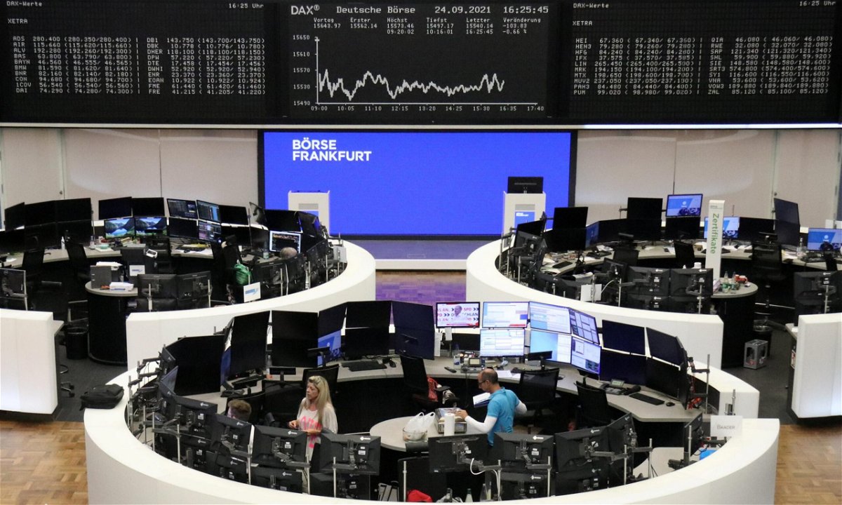 <i>Reuters</i><br/>The German share price index DAX graph is pictured at the stock exchange in Frankfurt