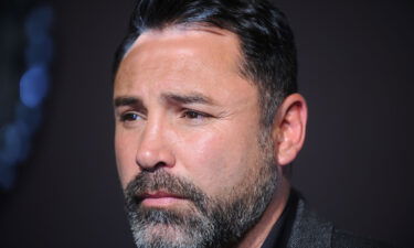 Chairman and CEO of Golden Boy Promotions Oscar De La Hoya attends the Canelo Alvarez and Gennady Golovkin Press Tour at The Theater at Madison Square Garden on June 20