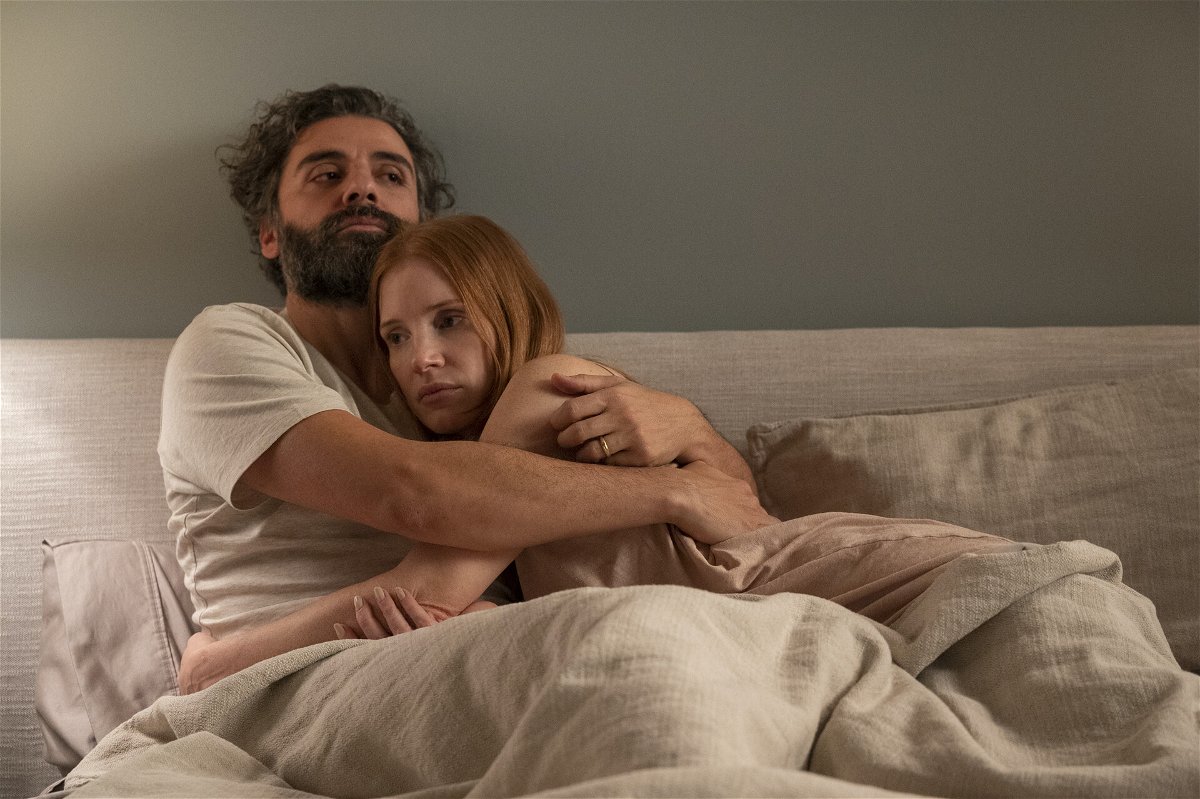 <i>Jojo Whilden/HBO</i><br/>Oscar Isaac and Jessica Chastain in 'Scenes From a Marriage.'
