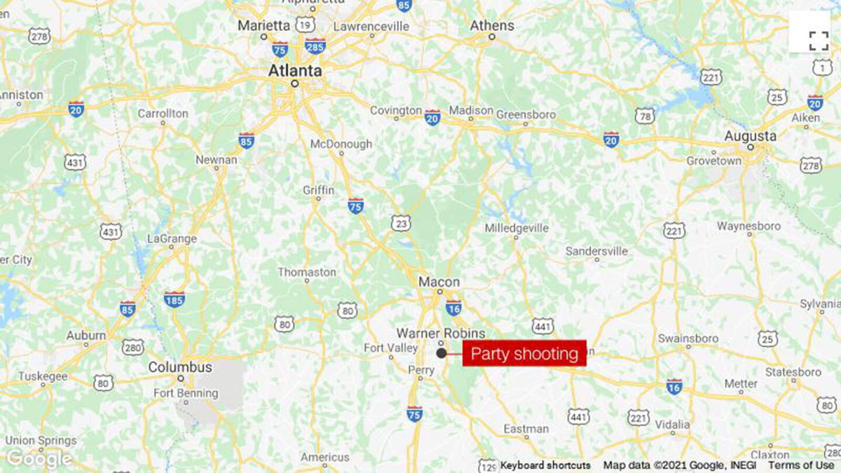 <i>Google</i><br/>One person is dead and four people were injured in a shooting on September 4 in Warner Robins