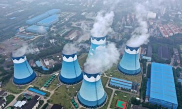 China's growing power crunch threatens more global supply chain chaos. Steam billows out of the cooling towers at a coal-fired power station in Nanjing in east China's Jiangsu province on Monday.