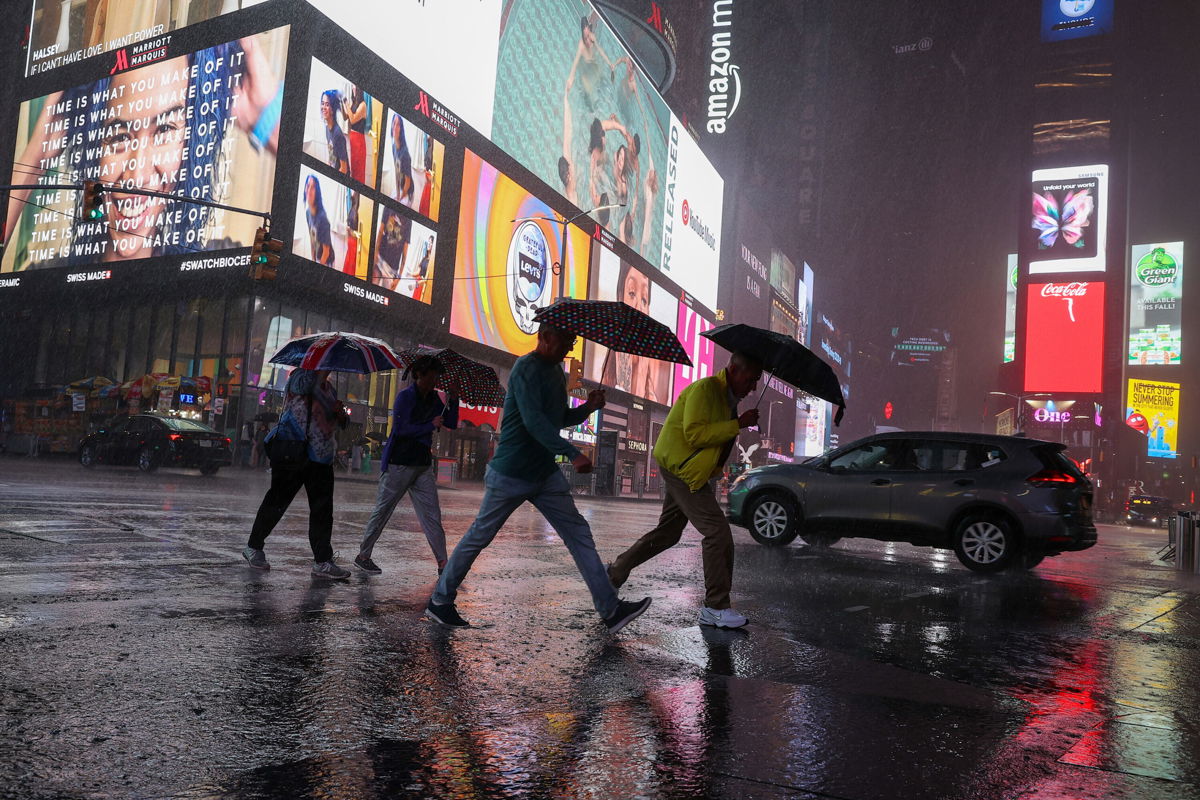 <i>Tayfun Coskun/Anadolu Agency/Getty Images</i><br/>Hurricane Ida's remnants drenched the Northeast on September 1