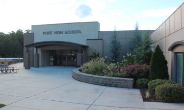 The anti-Semitic graffiti was found in a boys' bathroom at the Alan C. Pope High School in Marietta