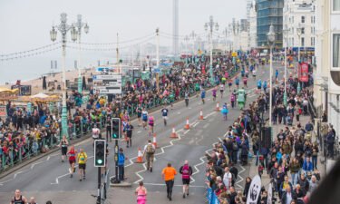 The organizers of Brighton Marathon apologized for making the course 500 meters too long. Pictured here is the 2018 Brighton Marathon.