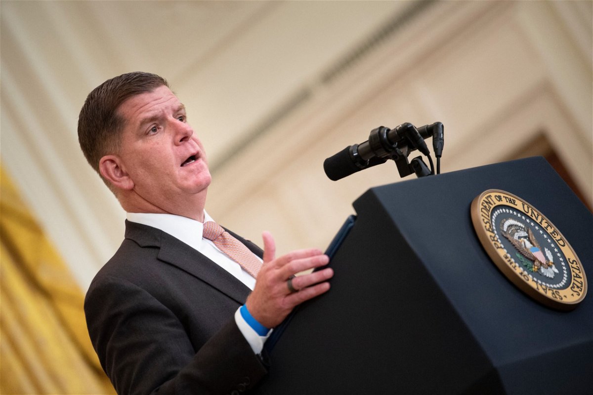 <i>Brendan Smialowski/AFP/AFP via Getty Images</i><br/>Labor Secretary Marty Walsh opens up about his sobriety as the nation faces addiction crisis during the Covid-19 pandemic. Walsh here speaks at the White House on September 8.