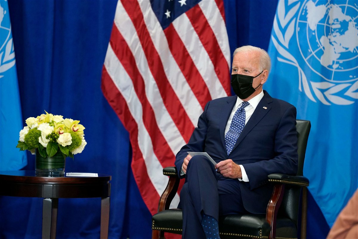 <i>Evan Vucci/AP</i><br/>Tensions between European leaders and the White House over a scuppered submarine deal threatened to overshadow President Joe Biden's address to the United Nations General Assembly on Sept. 21