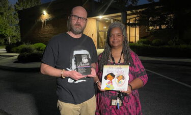 Teachers Ben Hodge and Patricia Jackson.