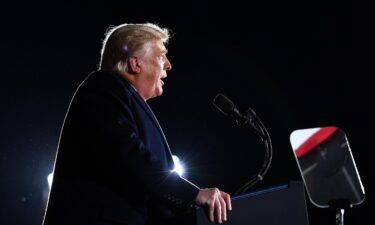 Georgia criminal probe into former President Donald Trump's attempts to overturn the 2020 election quietly moves forward. Trump here speaks during a rally in Dalton