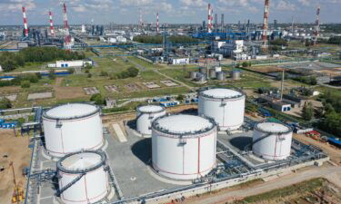 A Gazprom refinery in Omsk