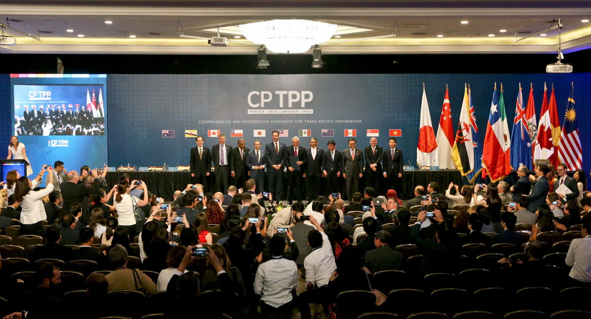 <i>Esteban Felix/AP</i><br/>China has applied to join a major Asia-Pacific trade partnership that the United States ditched several years ago. Pictured is the signing ceremony of the Comprehensive and Progressive Agreement for Trans-Pacific Partnership in Chile in 2018.