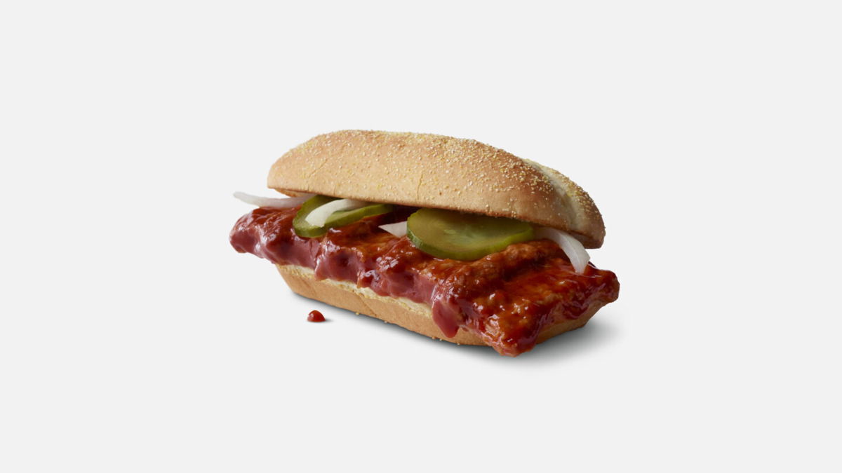 <i>McDonalds</i><br/>The McRib returns on November 1.