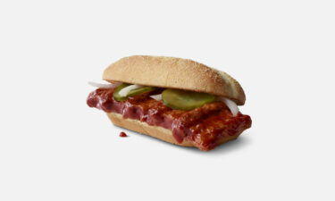 The McRib returns on November 1.