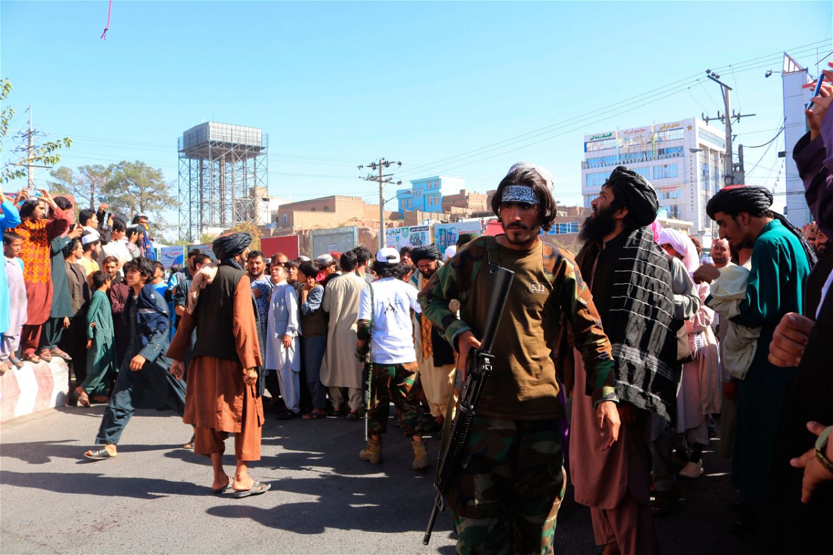 <i>AP</i><br/>The Taliban in Afghanistan have put on public display the bodies of four men who were killed after they allegedly carried out a kidnapping in the western city of Herat.