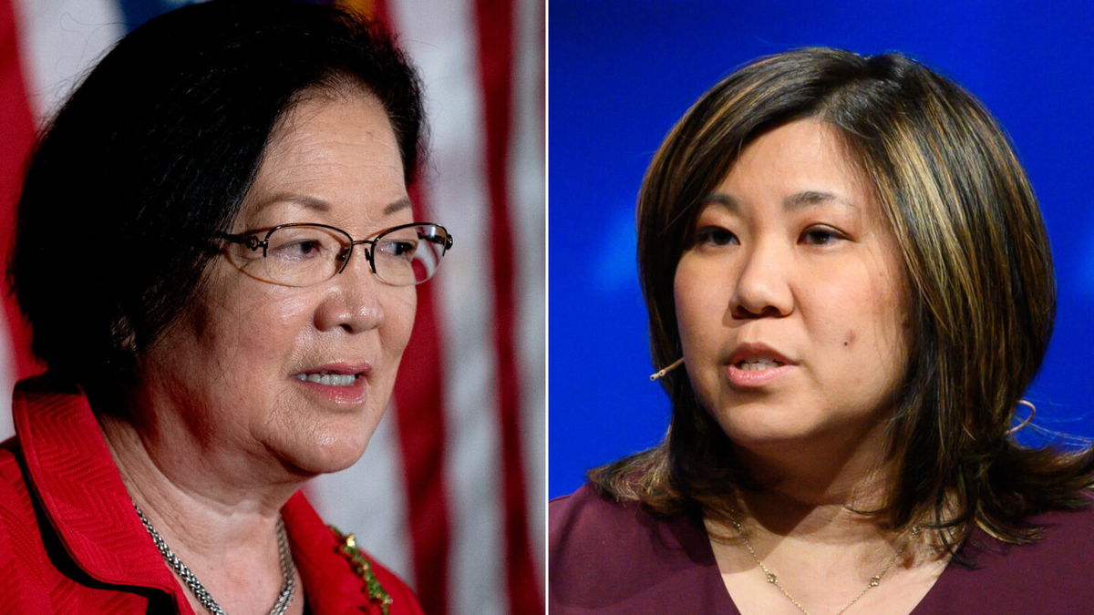 <i>Getty</i><br/>Sen. Mazie Hirono of Hawaii (left) and Rep. Grace Meng of New York co-sponsored the Covid-19 Hate Crimes Act