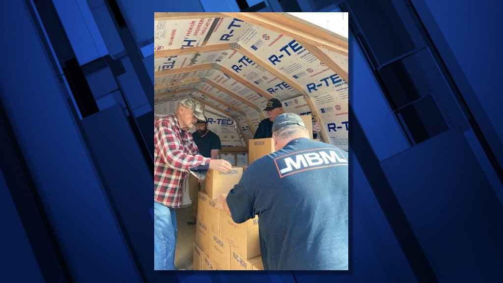Semi-truck full of donated food was unloaded Wednesday at La Pine Community Kitchen