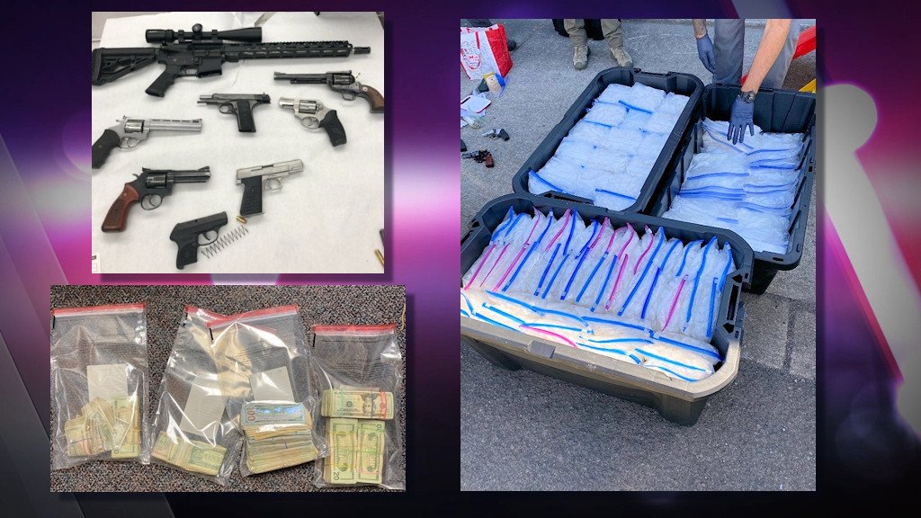 Federal authorities report Oregon record seizure of 384 lbs. of methamphetamine, worth over $1 million; firearms, cash also seized
