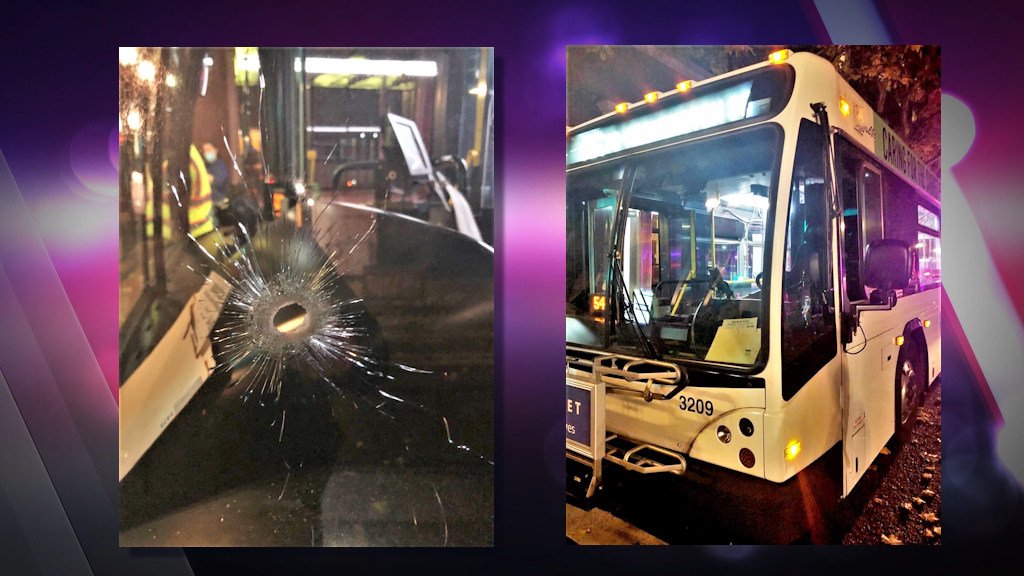 Gunshot into Portland Tri-Met bus caused no injuries, police say